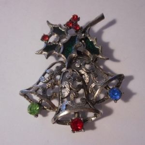 Vintage Beatrix silver bells brooch